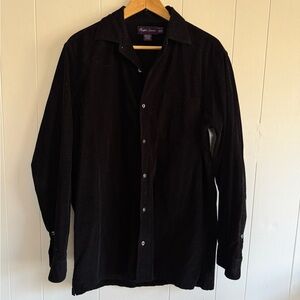 Ralph Lauren Purple Label Black Corduroy Shirt